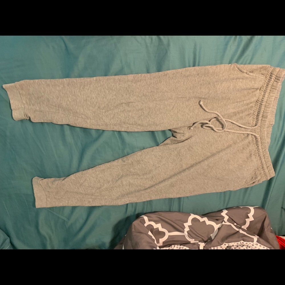 Grey sweatpants